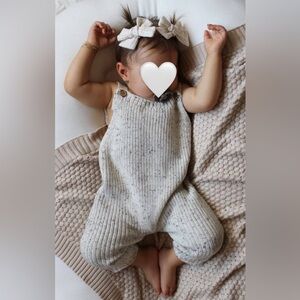 Luna + Luca chunky knit overalls